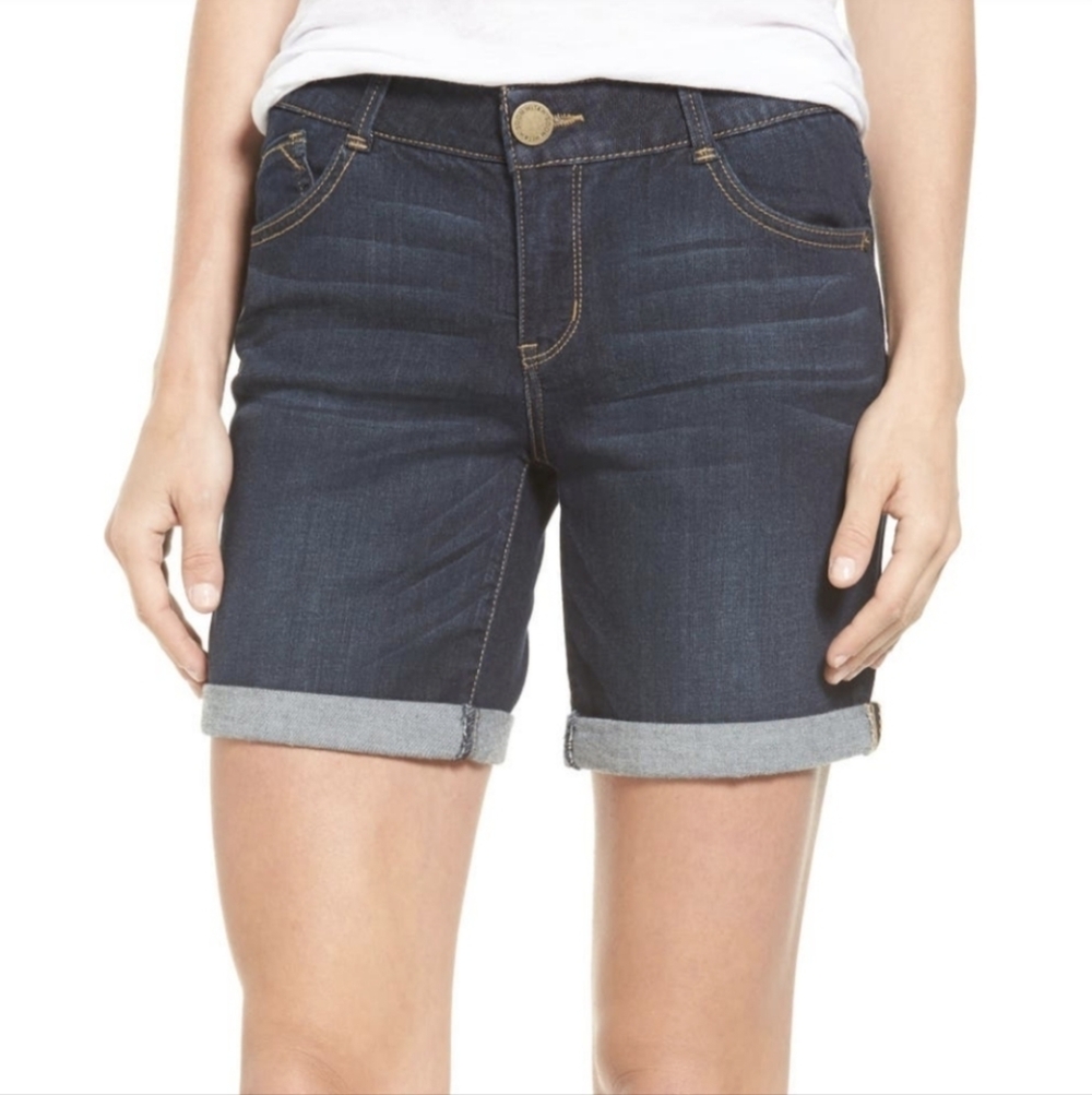 Wit & wisdom cuff denim shorts size 4